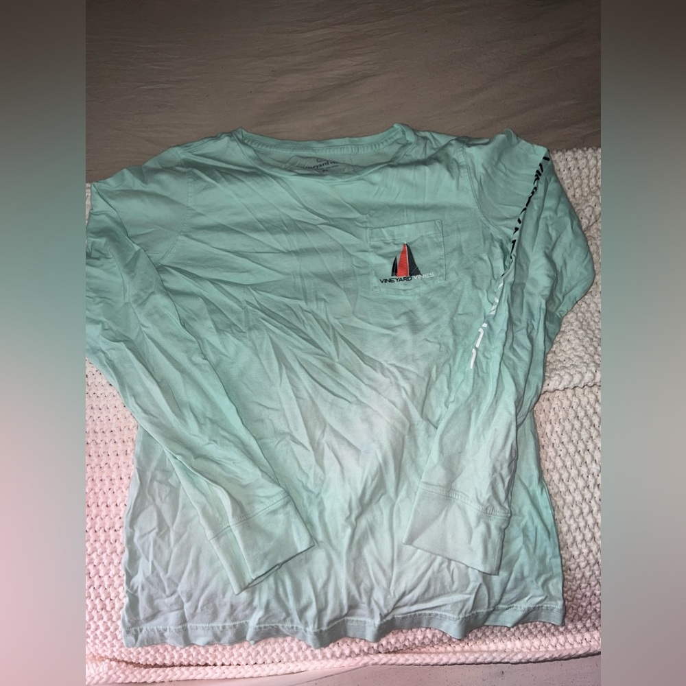 Vineyard Vines- Mint Green Longsleeve T-Shirt Size XS